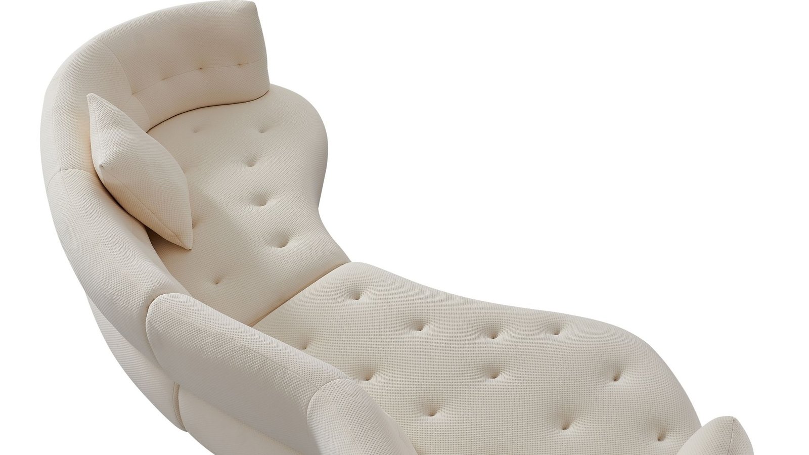 canape design italien blanc curva de pascalis