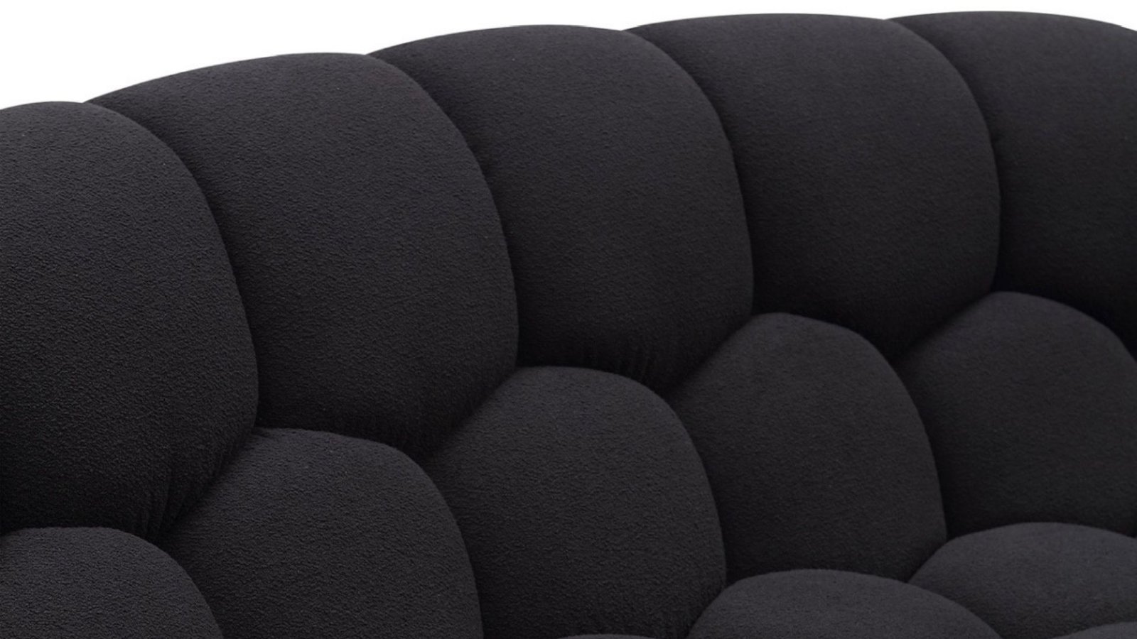 ensemble 3 canapes design contemporain noir