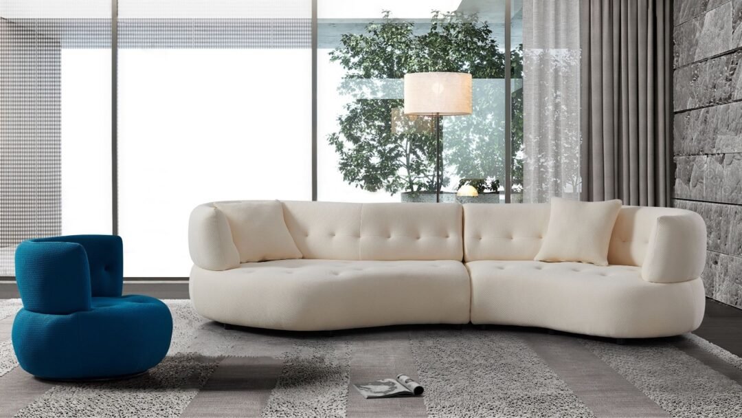 ensemble canape et fauteuil design italien