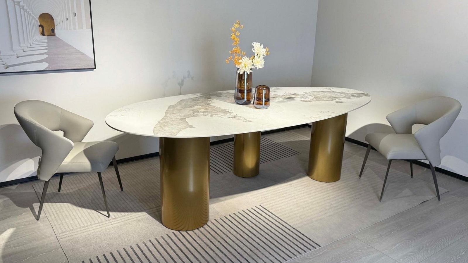 grande table salle a manger ovale