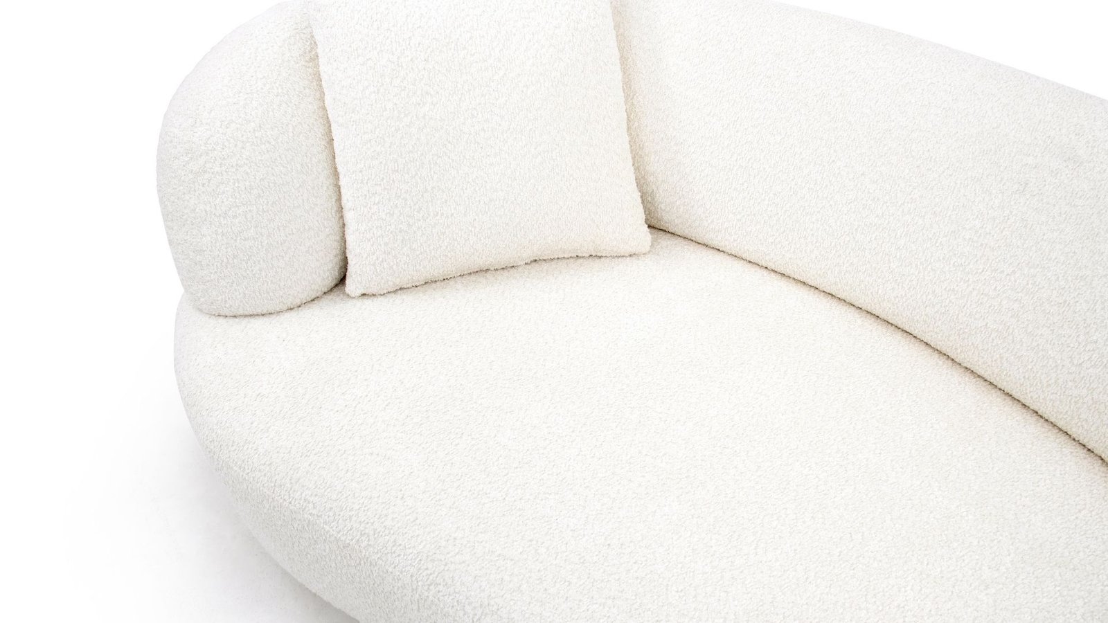 petit canape incurve design blanc