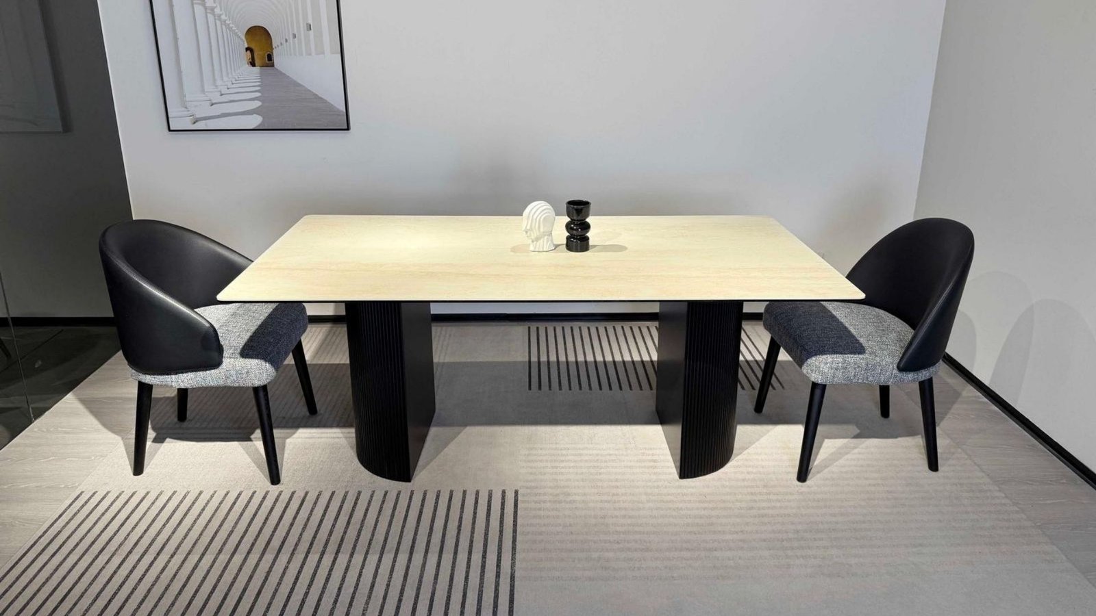 table a manger contemporaine ceramique inrayable