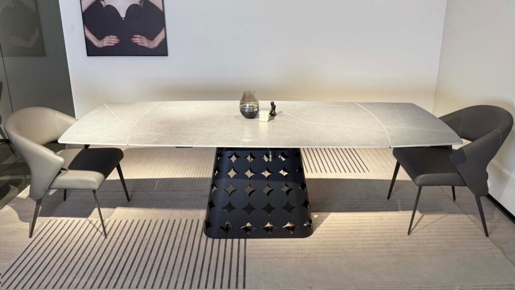 table a manger extensible rectangulaire