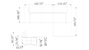 canape d angle beige design dimensions