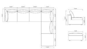 canape d angle grand format beige design dimensions