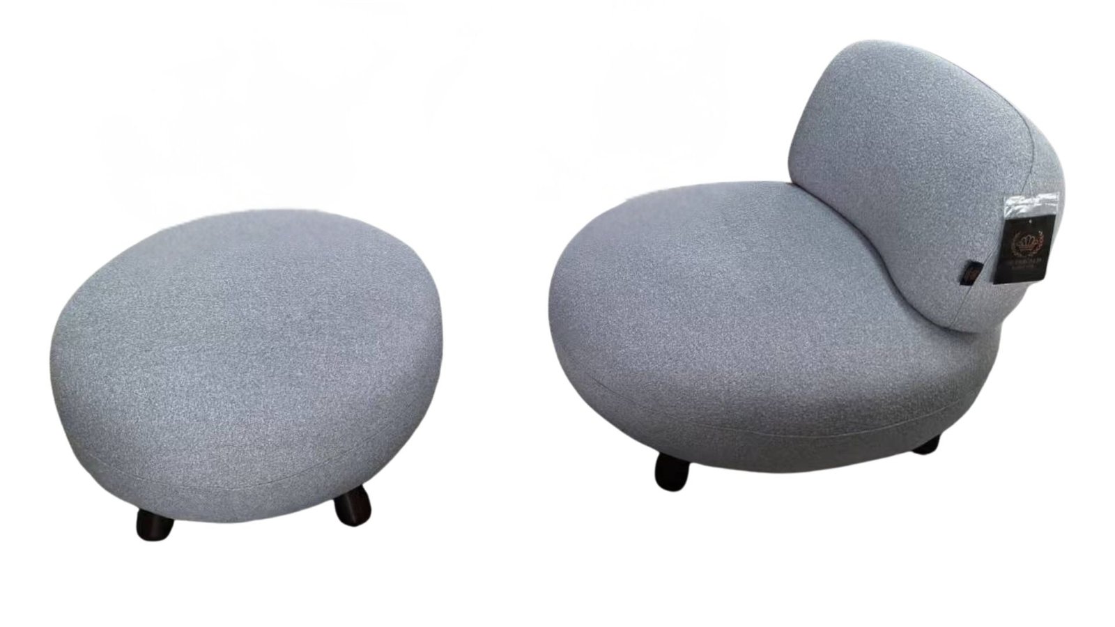 fauteuil contemporain avec repose pied