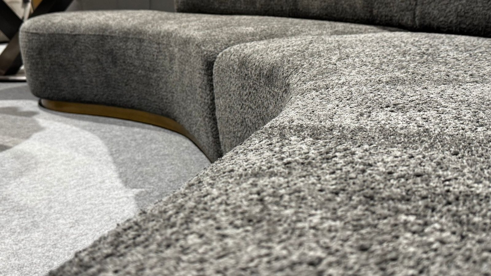 salon design italien canape 6 places gris