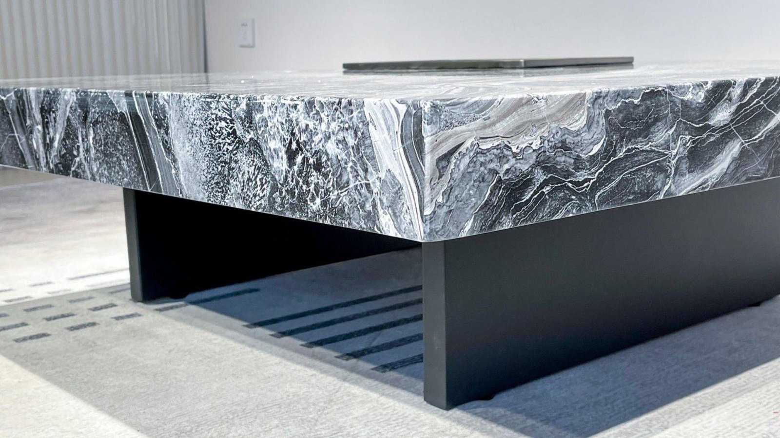 table basse 100x100 marbre