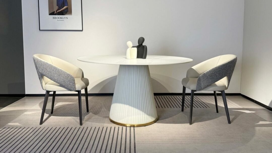 table ronde design pied central