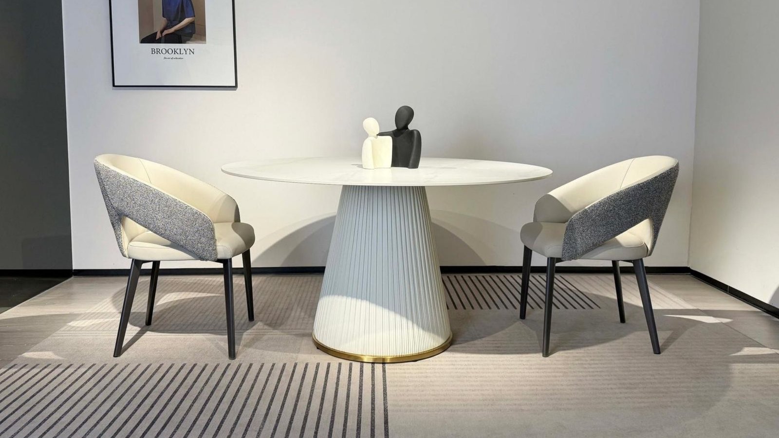 table ronde design pied central