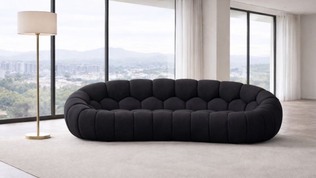 canape arrondi 3 places design